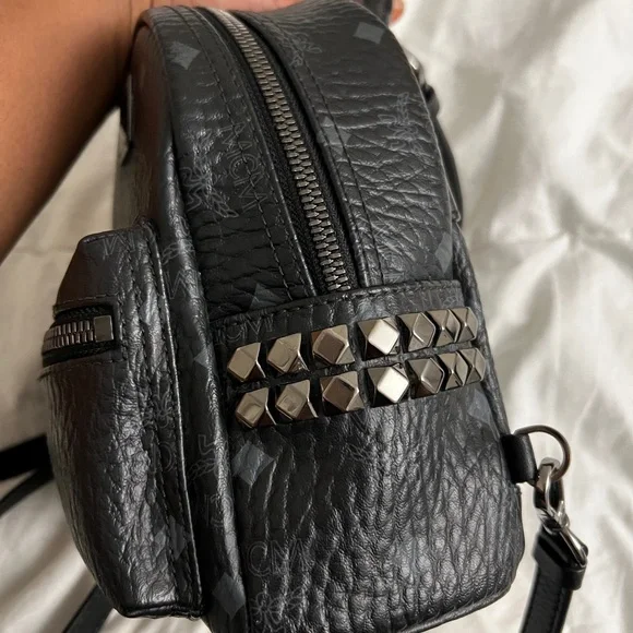 Stark Bebe Boo Side Studs Backpack In Visetos - Picture 4 of 11